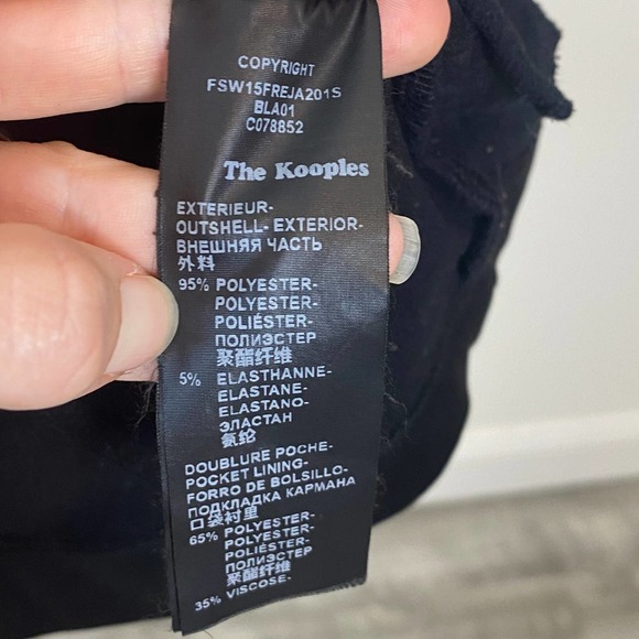 The Kooples Faux Leather Moto Jacket Hooded Size XS - Picture 12 of 12